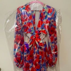 PatBo floral print cut out maxi dress